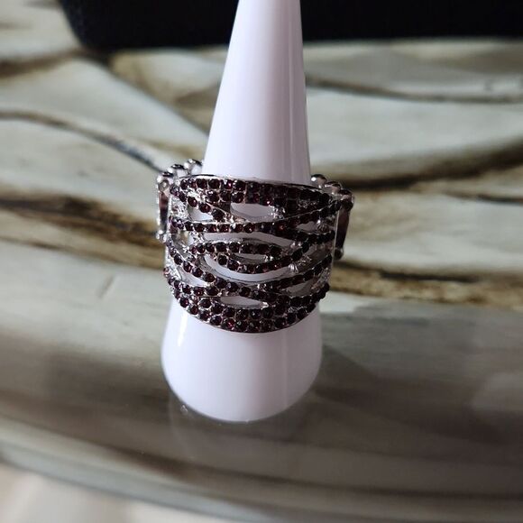 Purple and Silver Jewelry Set - Picture 5 of 6